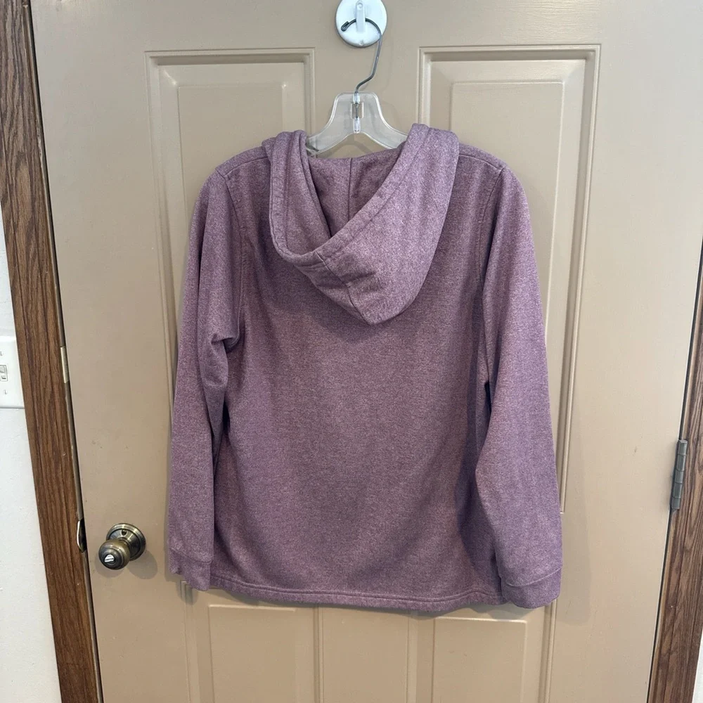 Wrangler Women's Purple V-Neck Hoodie - Picture 3 of 3
